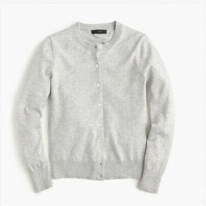 J. Crew Grey Cotton Cardigan, sz S